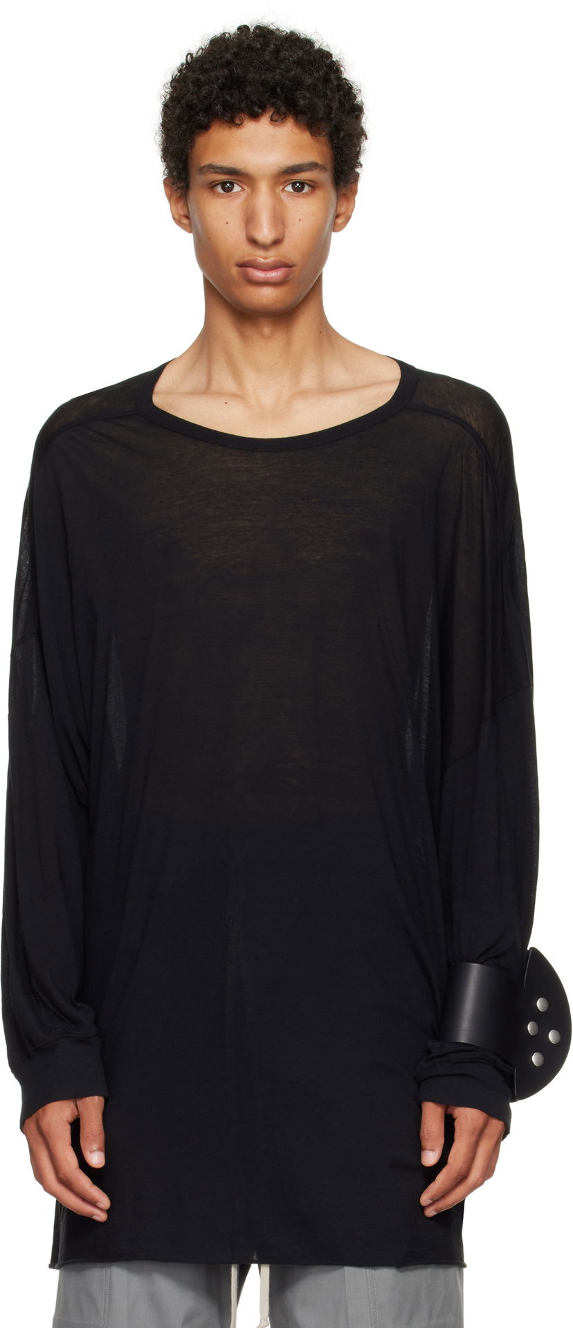 Футболка Rick Owens Rick Owens Concordians Tommy T-Shirt чорний | RU02E1276 UC