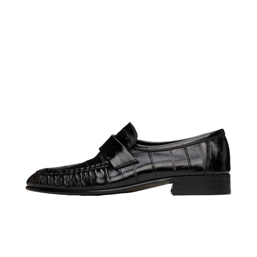Кросівки та взуття The Row Soft Leather Loafers чорний | F1280-E17