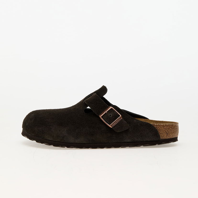 Кросівки та взуття Birkenstock Boston Suede Leather чорний | 60901