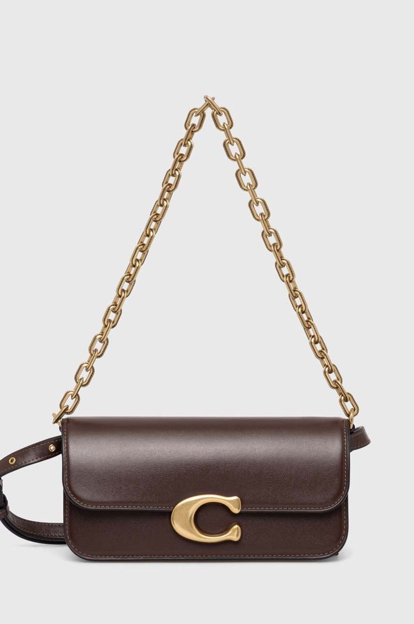 Сумка Coach Leather Shoulder Bag чорний | CP120