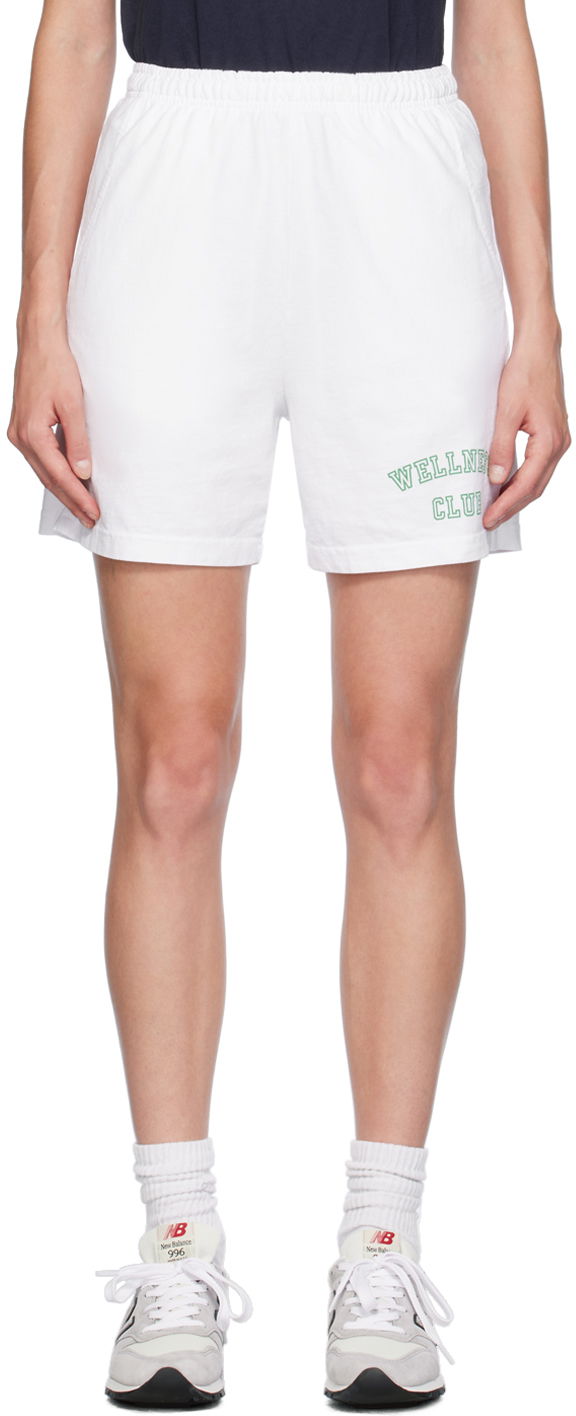 Шорти Sporty & Rich Wellness Club Shorts білий | SH021S407WW