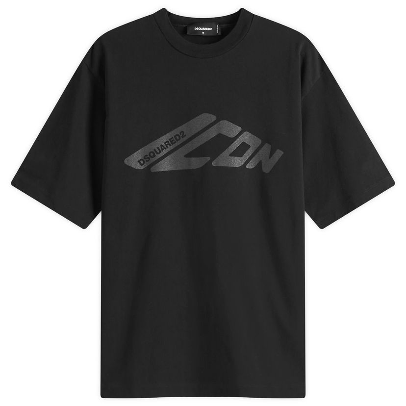 Футболка DSQUARED2 ICON Loose Fit T-Shirt, Size Large чорний | S79GC0107-S24583-900