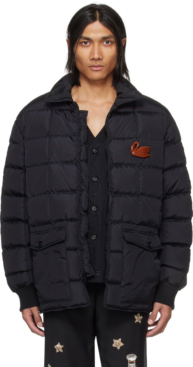 Куртка Bode Seattle Down Jacket чорний | MRF23OW047