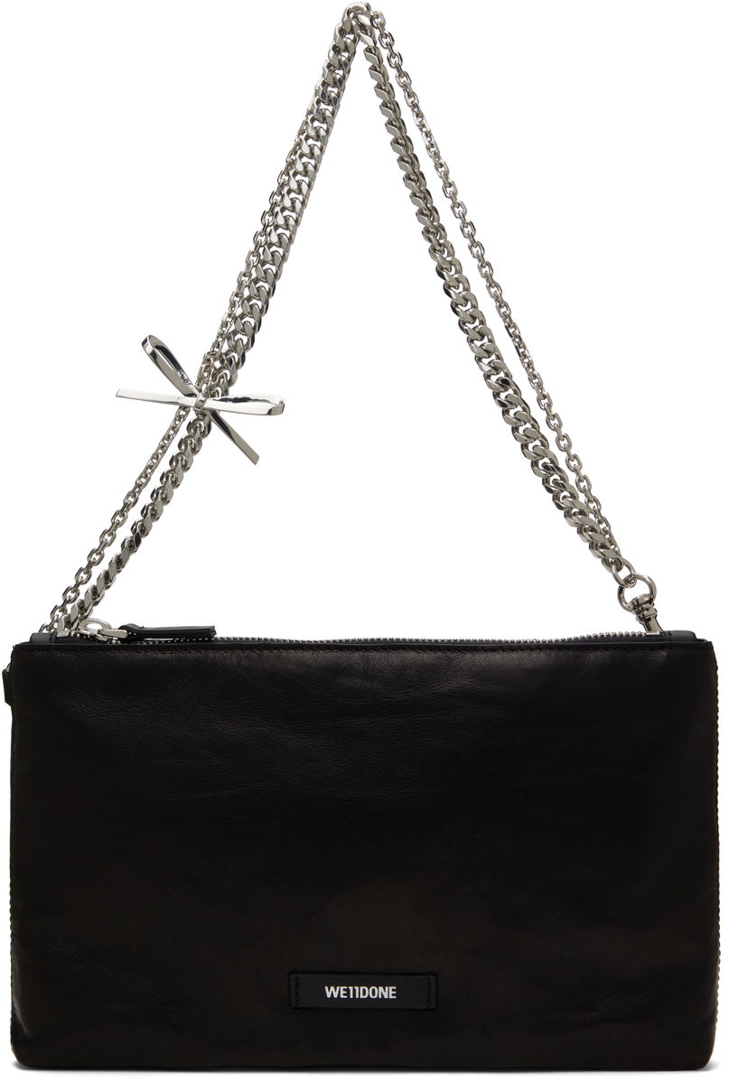 Сумка We11done We11done Ribbon Chain Shoulder Bag чорний | WD-AB0-25-480-U-BK
