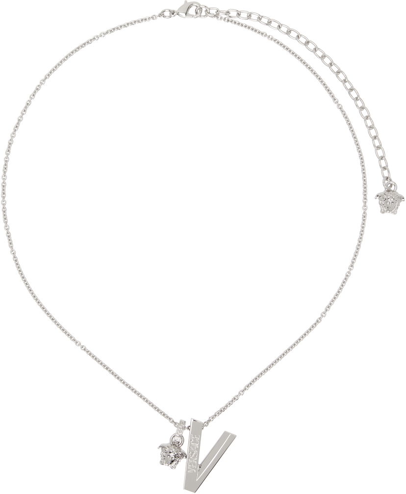 Кольє Versace Versace V2025 Chain Necklace Металік | 1018979_1A00620