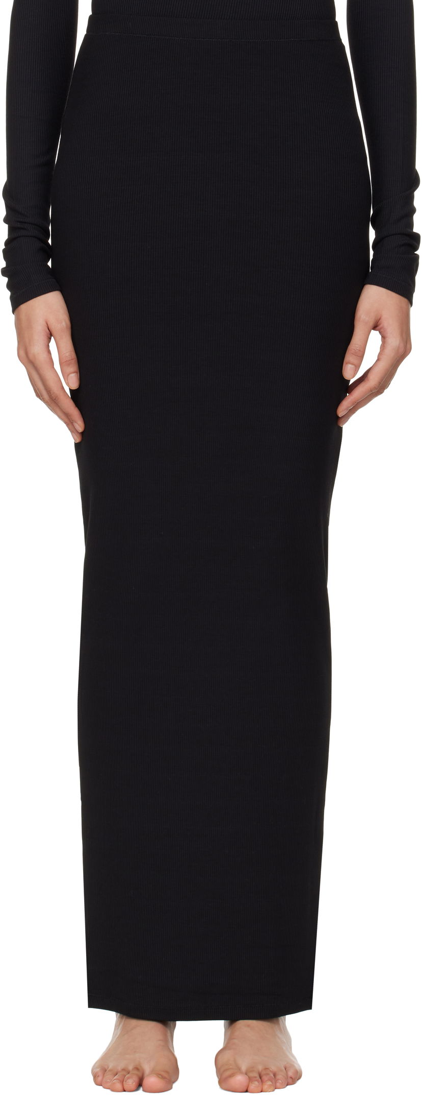 Спідниця SKIMS Soft Lounge Long Maxi Skirt чорний | BO-SKT-3492