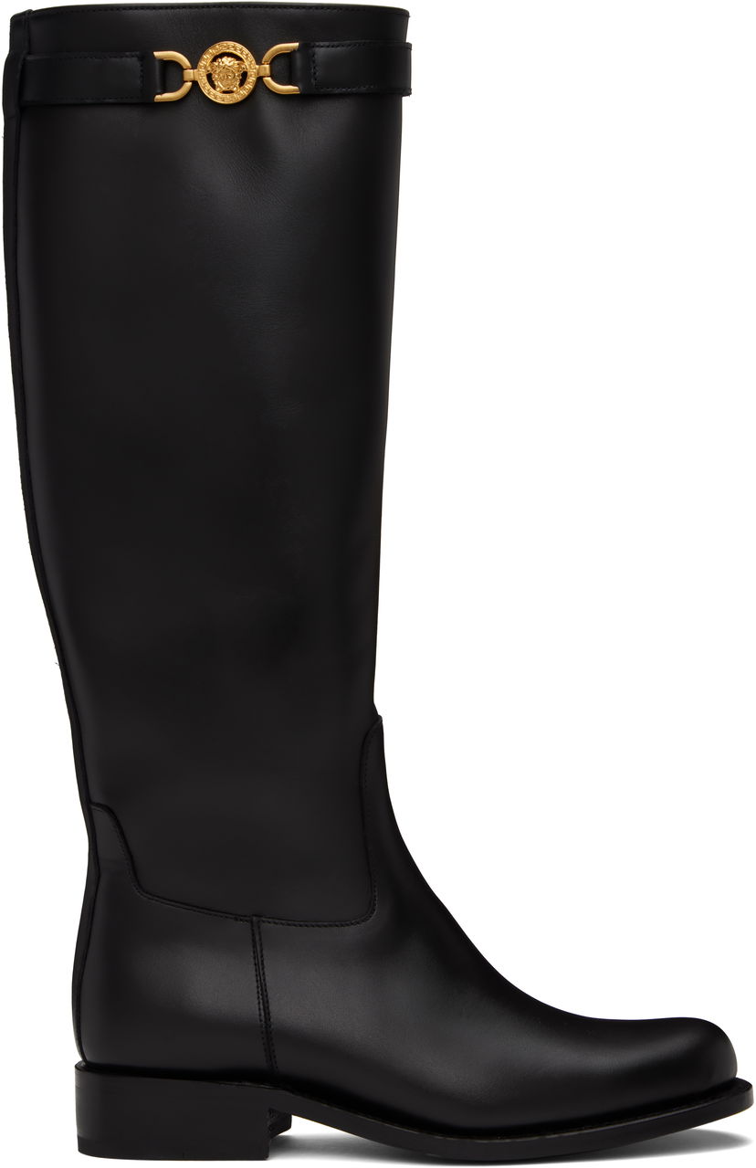 Одяг Versace Versace Medusa 95 Knee-High Boots чорний | 1015912_1A04174_1B00V