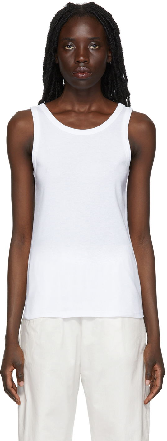 Безрукавка The Row Frankie Slim Tank Top білий | 3984-K233