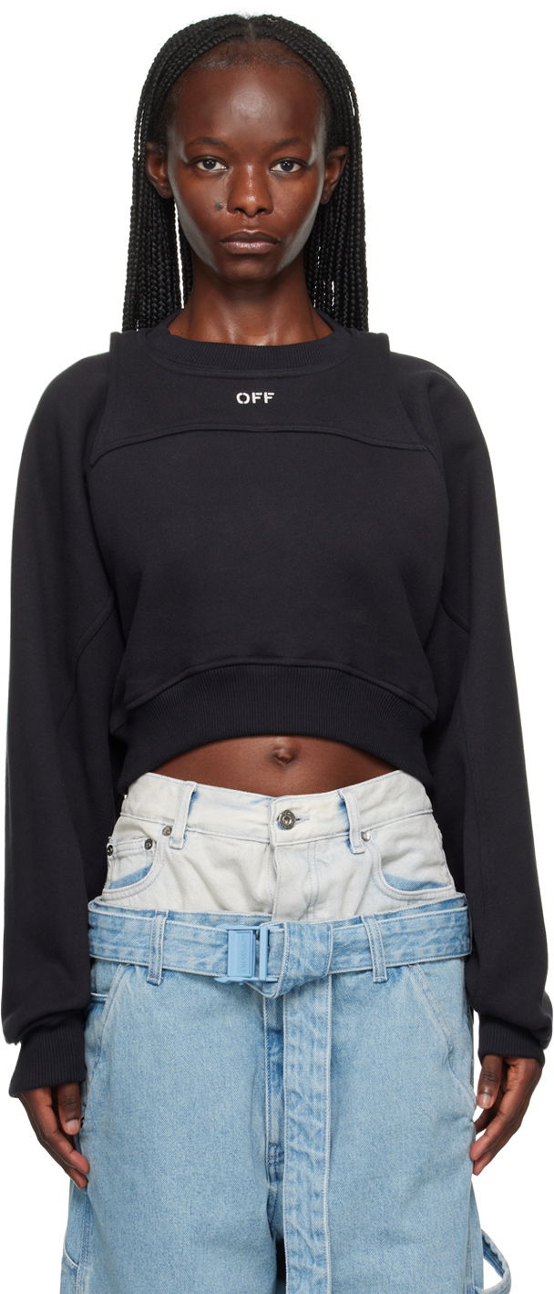Світшоти Off-White Black Layered Sweatshirt чорний | OWBA071F23JER0011001