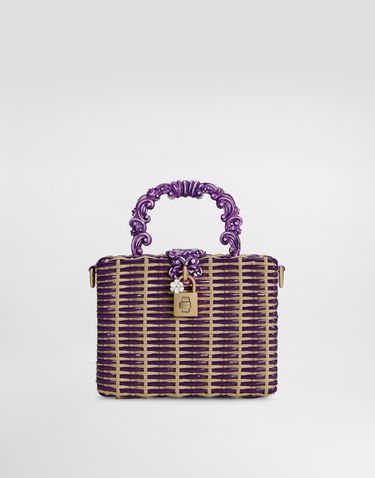 Сумочка Dolce & Gabbana Dolce & Gabbana Dolce Box Woven Handbag Фіолетовий | BB5970A9AC58S534, 0