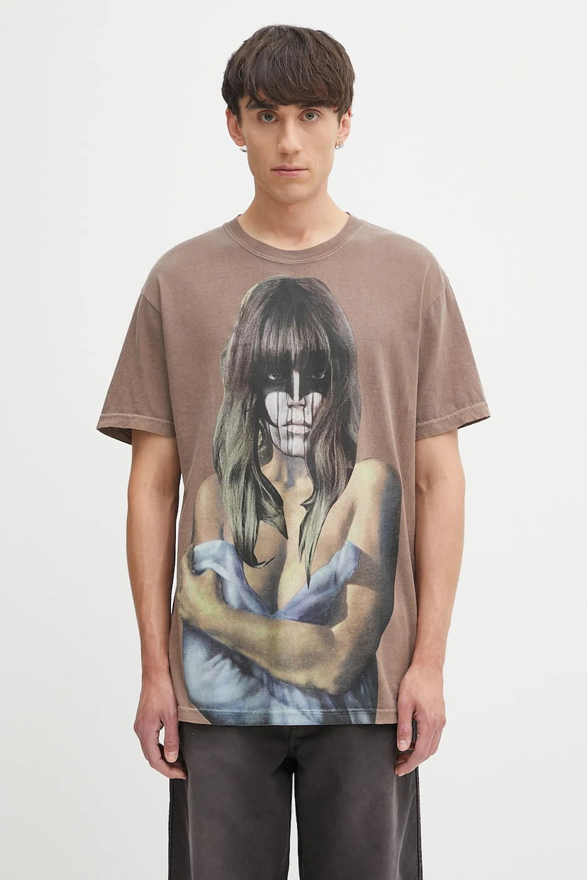 Футболка Fucking Awesome Fucking Awesome Last Night Graphic T-Shirt Коричневий | PN20145