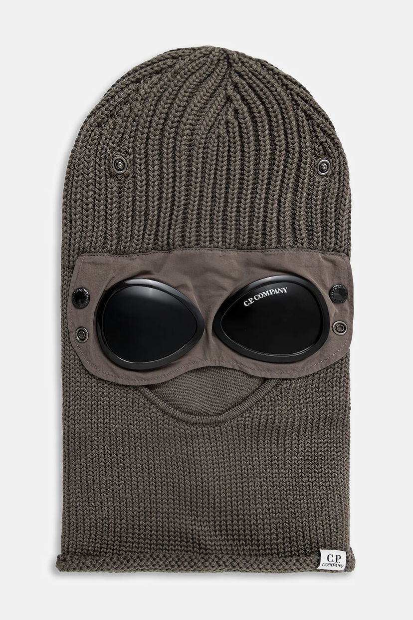 Шапка C.P. Company C.P. Company Knit Balaclava with Goggles Сірий | 19CMAC740A005509A