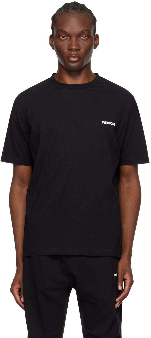 Футболка We11done We11done Patch T-Shirt чорний | WD-TT1-23-796-U-BK