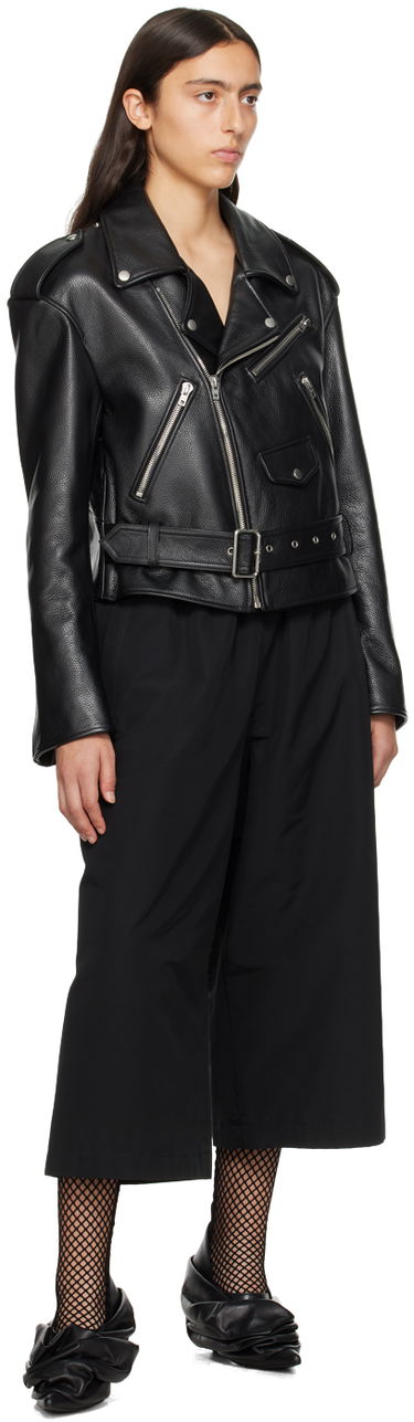 Куртка бомбер We11done We11done Women's Leather Biker Jacket чорний | WD-R53-23-130-W-BK, 3
