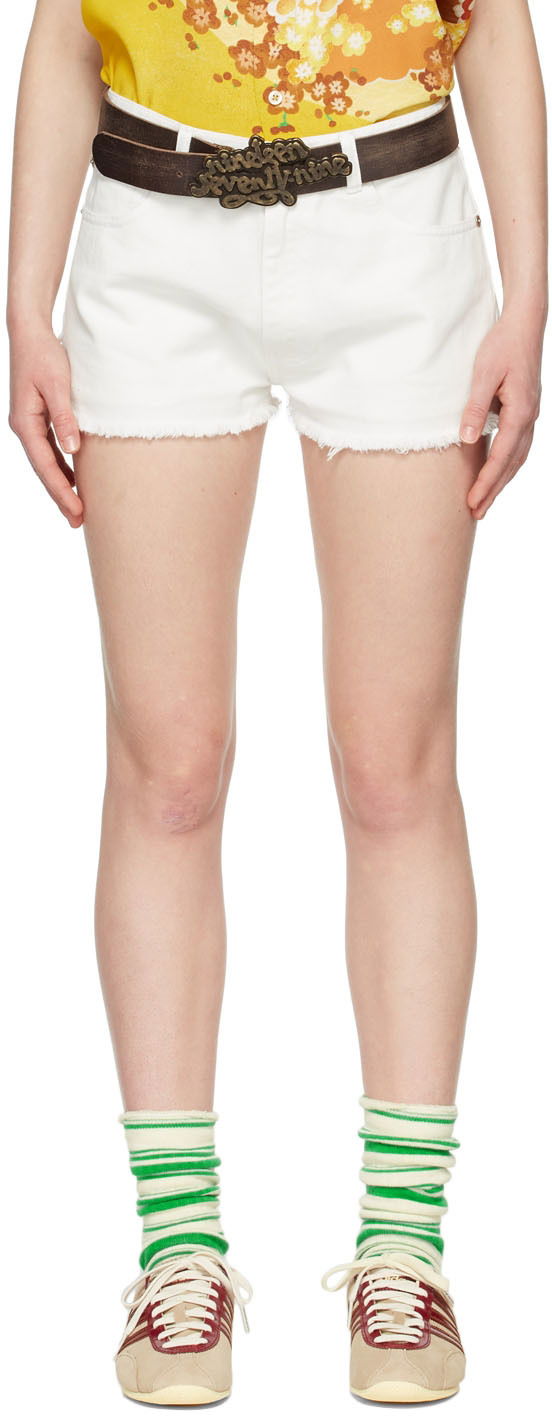 Ремені ERL Denim Shorts білий | ERL04P014