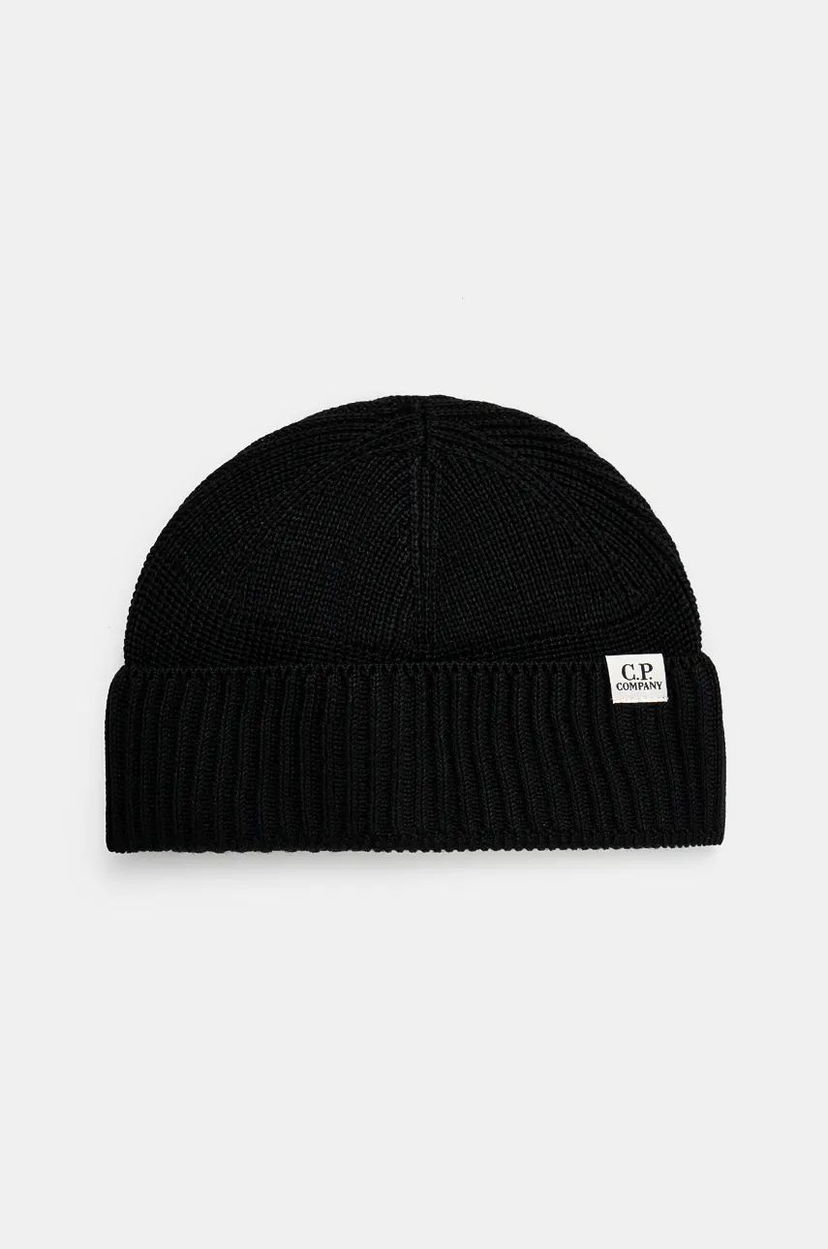 Шапка C.P. Company Knit Cap Beanie чорний | 17CMAC293A006595A