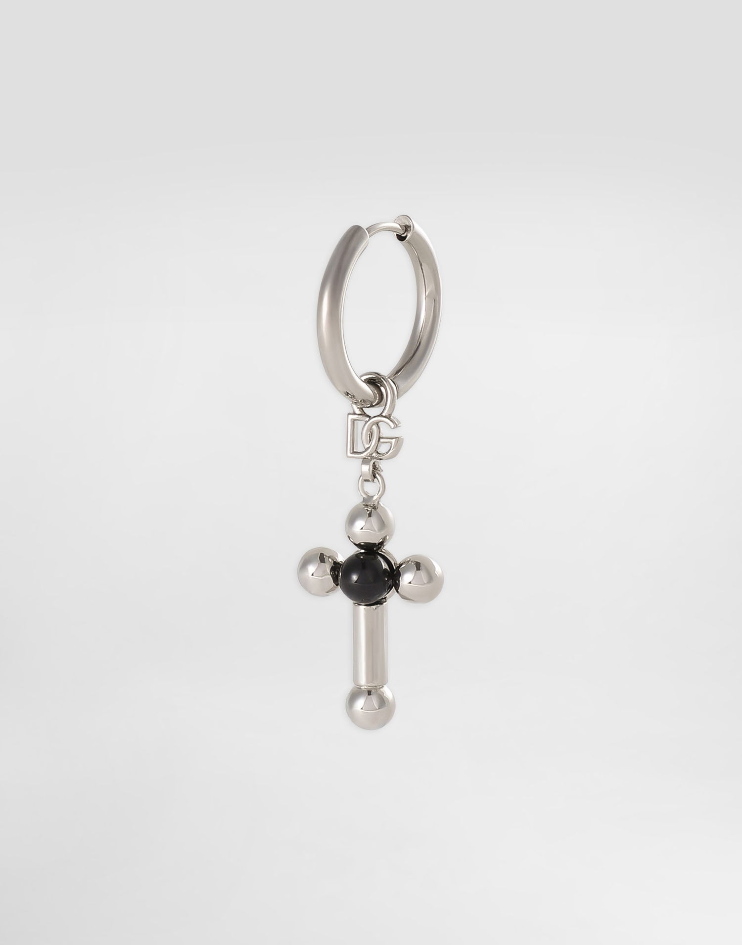 Сережки Dolce & Gabbana Dolce & Gabbana Single Earring with Cross Charm Металік | WER5M4W111187655, 1
