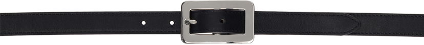 Ремені BY FAR Quadro Nappa Leather Belt чорний | MWTST006CL013BK001PL