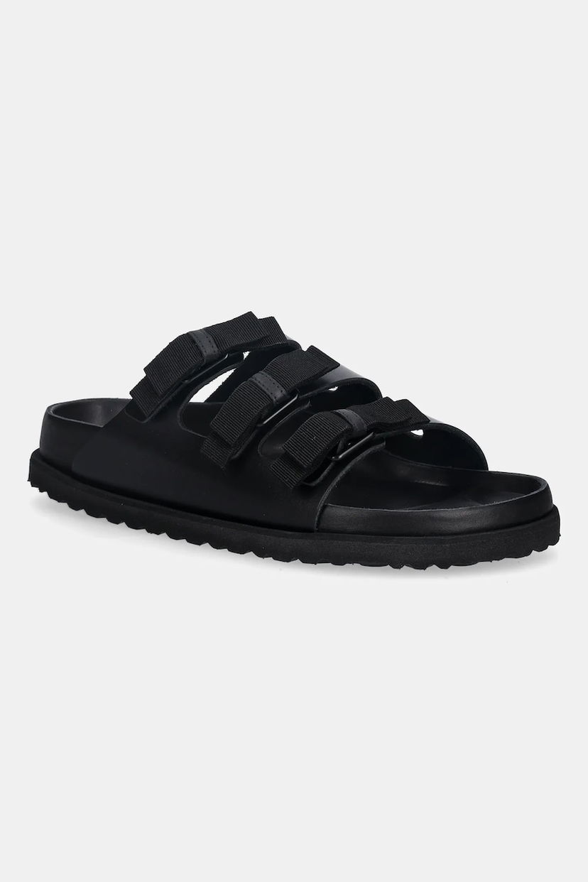 Кросівки та взуття Birkenstock Florida NL Three-Strap Slide Sandals чорний | 1031937