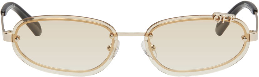 Сонцезахисні окуляри Off-White Off-White Miami Sunglasses бежевий | OERI13MC99MET001766E