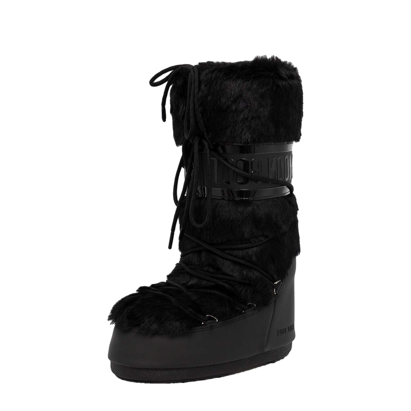 Кросівки та взуття Moon Boot MB ICON FAUX FUR Boots чорний | 80D1408900.N001