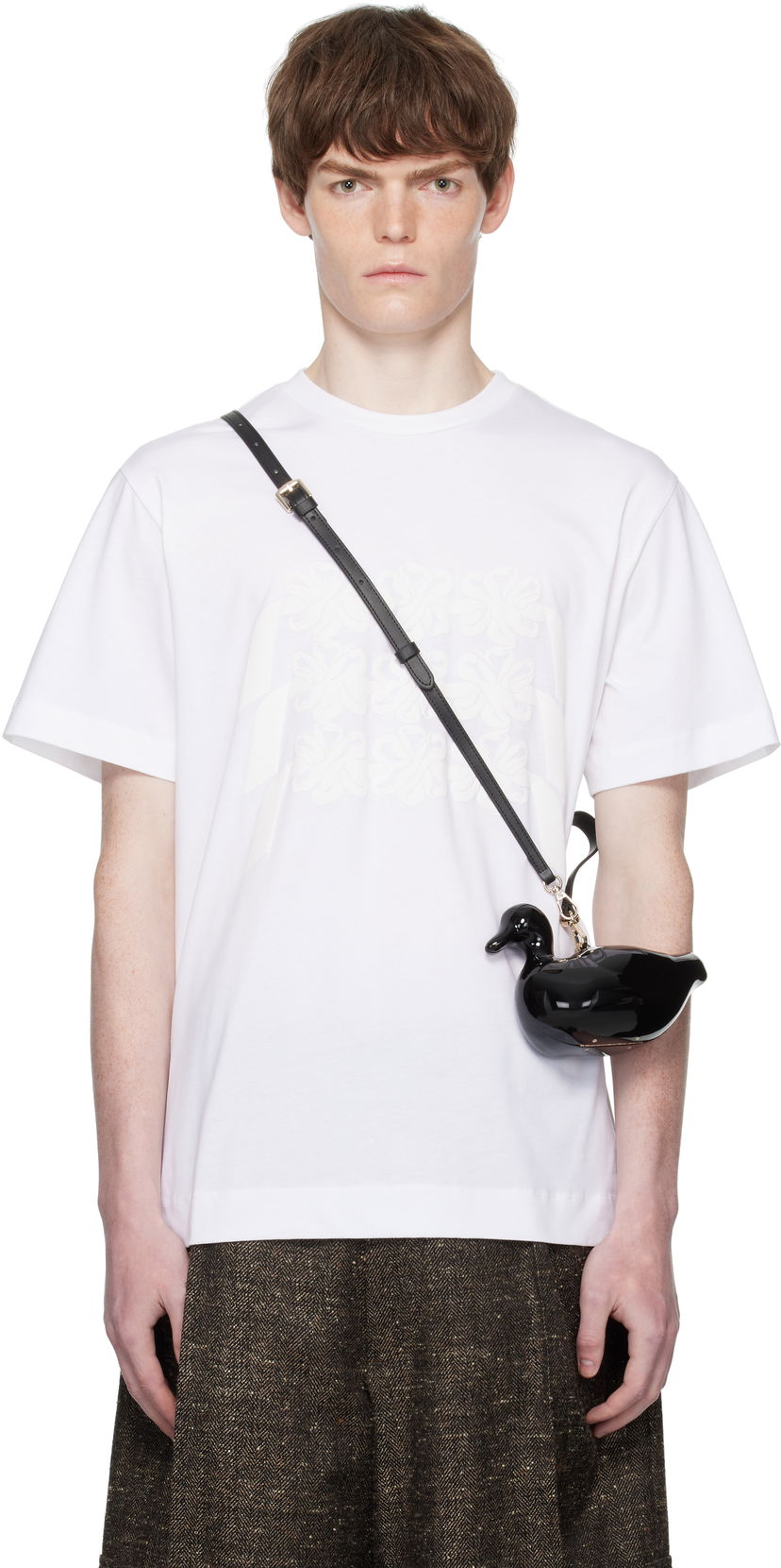 Футболка Simone Rocha Simone Rocha Daisy Chain Print T-Shirt білий | 5195P46-M 0569