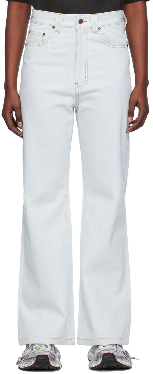 Джинси We11done Straight Leg Jeans Синій | WD-DP0-24-336-W-IC