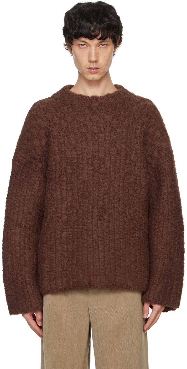 Cветр Jil Sander Brown Mohair Sweater Коричневий | J47GP0170_J14731