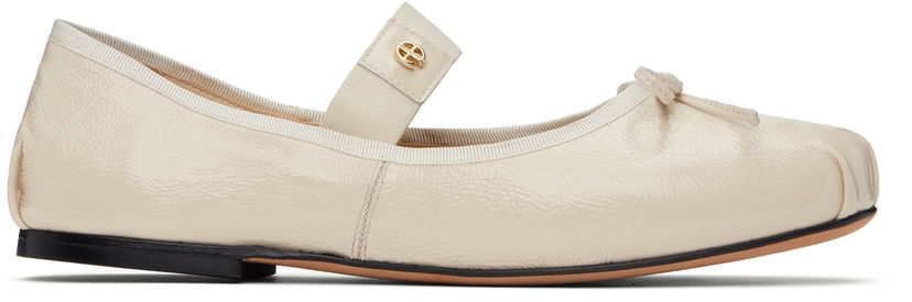 Одяг Anine Bing ANINE BING Jolie Ballerina Flats білий | A-14-11216-IVY17