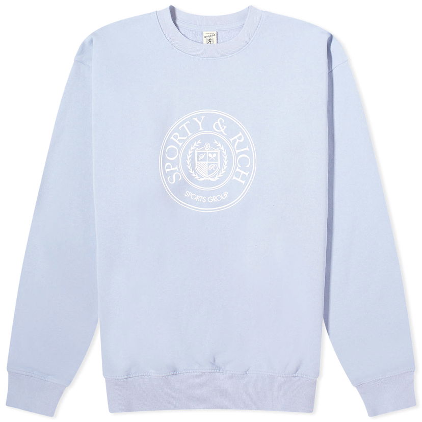 Cветр Sporty & Rich Conneticut Crest Crew Sweat Фіолетовий | CRAW2341PW