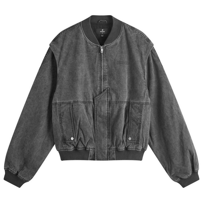 Куртка бомбер Represent Clo Inset Sleeve Bomber Jacket Сірий | MLM1034-230