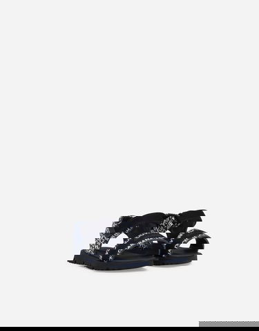 Кросівки та взуття Dolce & Gabbana Dolce & Gabbana Printed Calfskin Sandals For First Steps (19-26) Синій | DL0078AX182HBXCW, 1