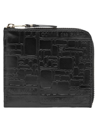 Гаманець Comme des Garçons Embossed Logo Wallet чорний | SA3100EL-1