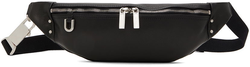 Поясна сумка Rick Owens Leather Geo Pouch чорний | RA01D0430 LCN