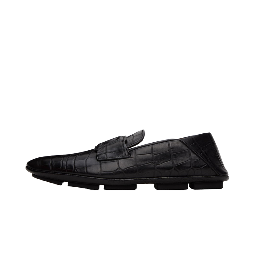 Кросівки та взуття Dolce & Gabbana Driver Loafers чорний | A50583AS422
