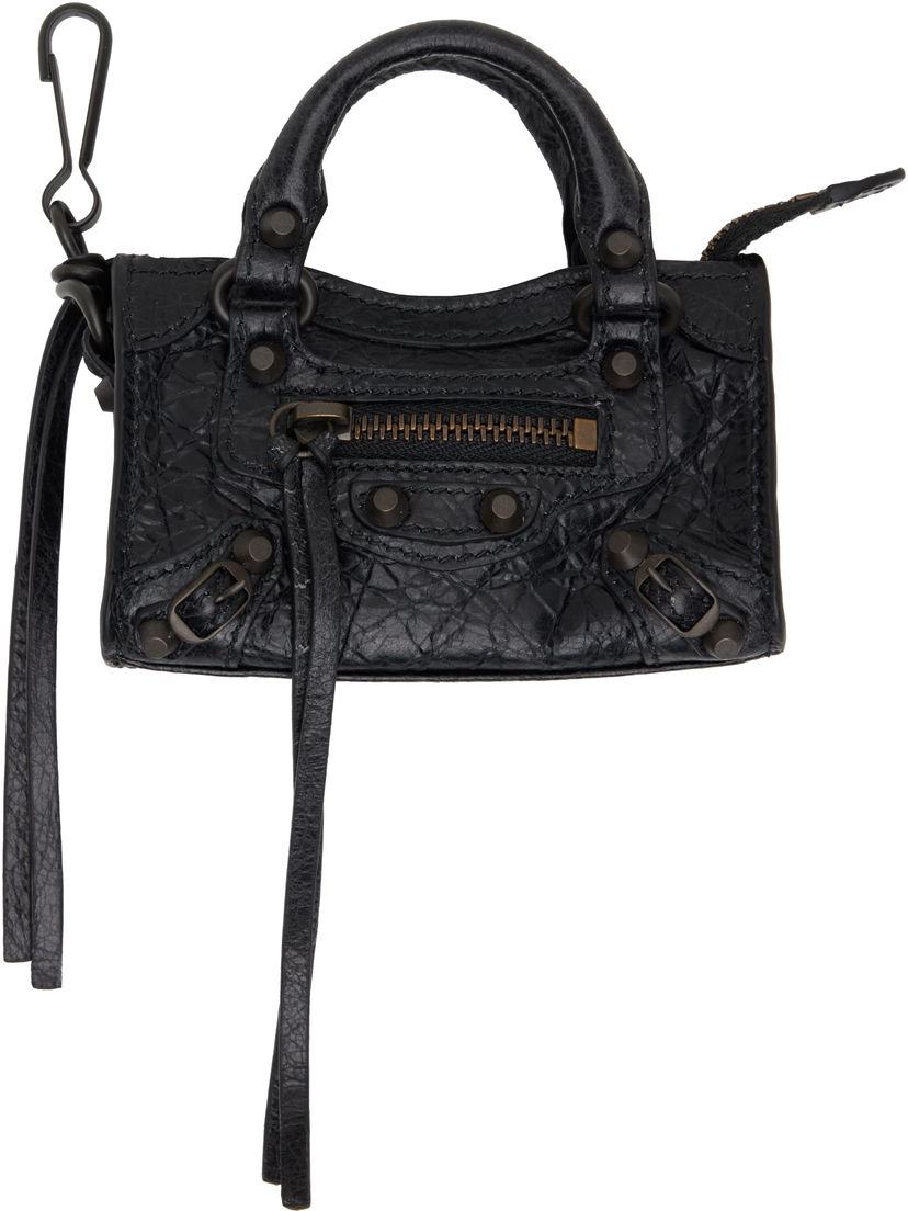 Брелоки Balenciaga Balenciaga 'Le City' Micro Bag Charm чорний | 819471 2ABEK