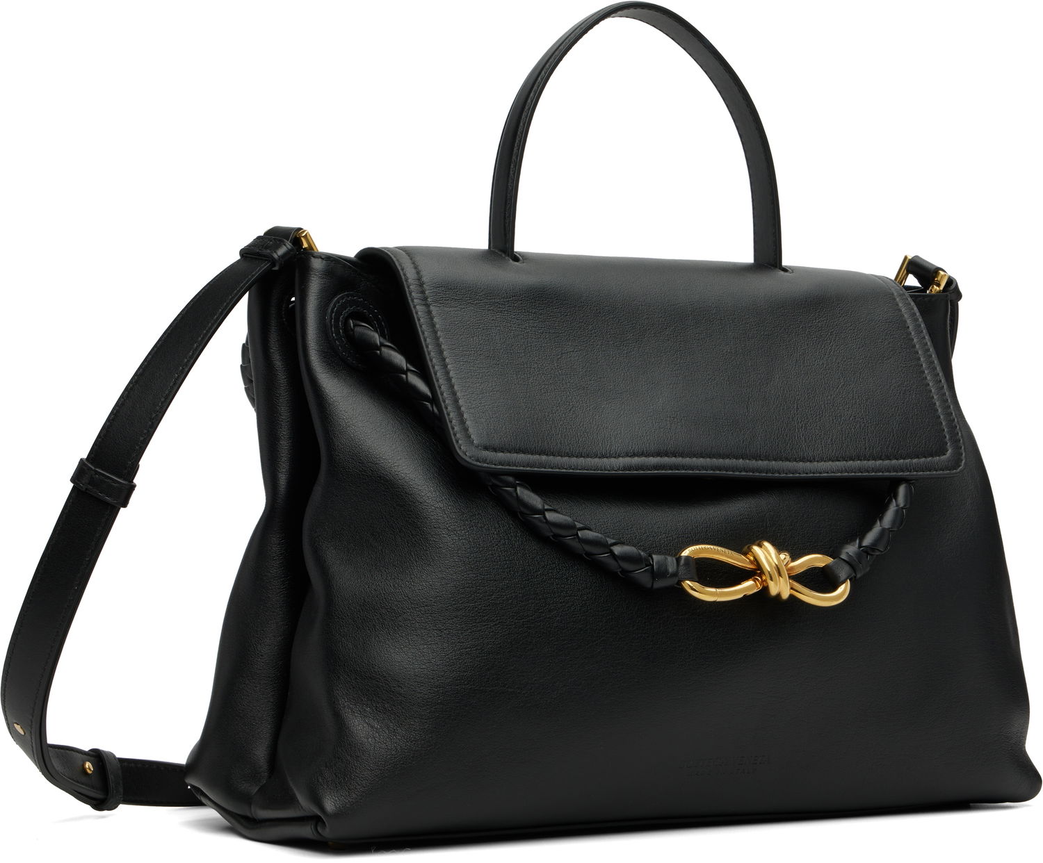 Сумка Bottega Veneta Bottega Veneta Ciao Ciao Leather Shoulder Bag чорний | 817231 V4O92, 1