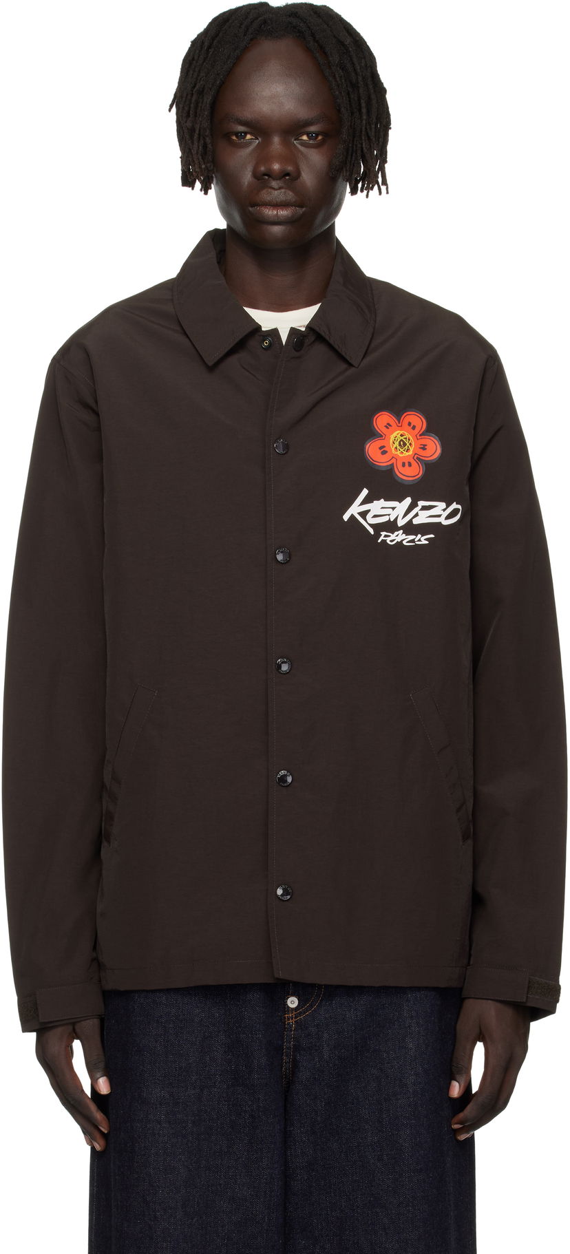 Куртка KENZO Kenzo Paris Futura 2000 Edition Coach Jacket Коричневий | FF65BL0619NT