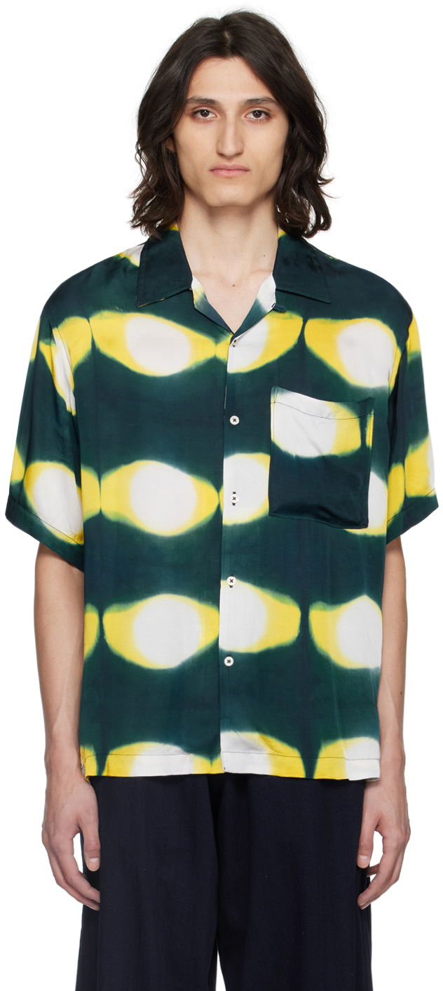 Сорочка Universal Works Universal Works Hand-Dyed Resort Shirt Зелений | 30187