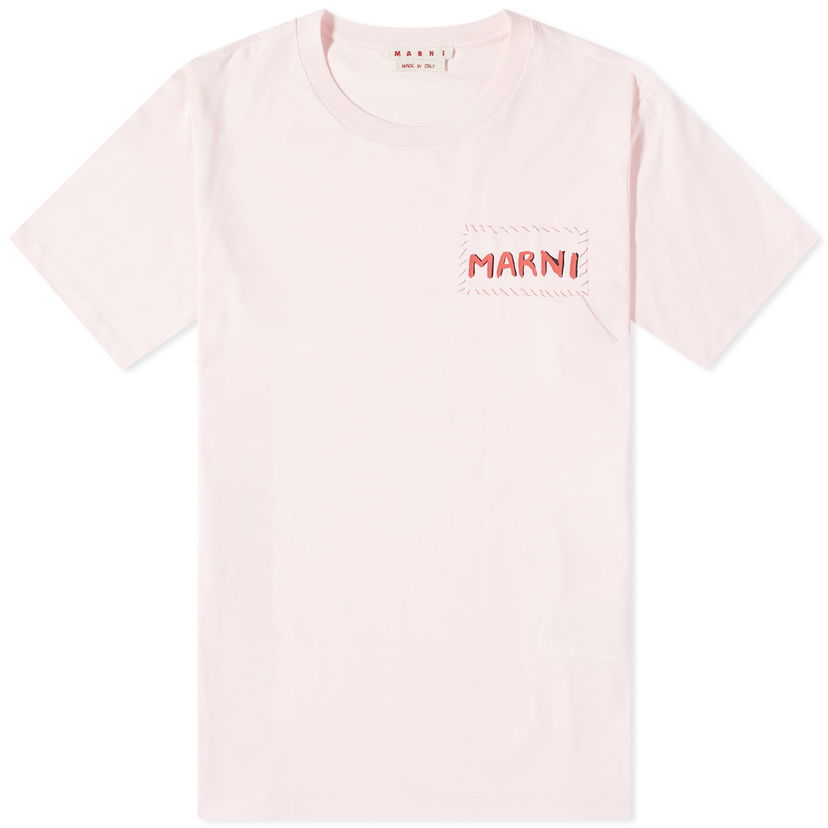 Футболка Marni Stitch Logo T-Shirt Рожевий | HUMU0198X0-UTC017-00C13