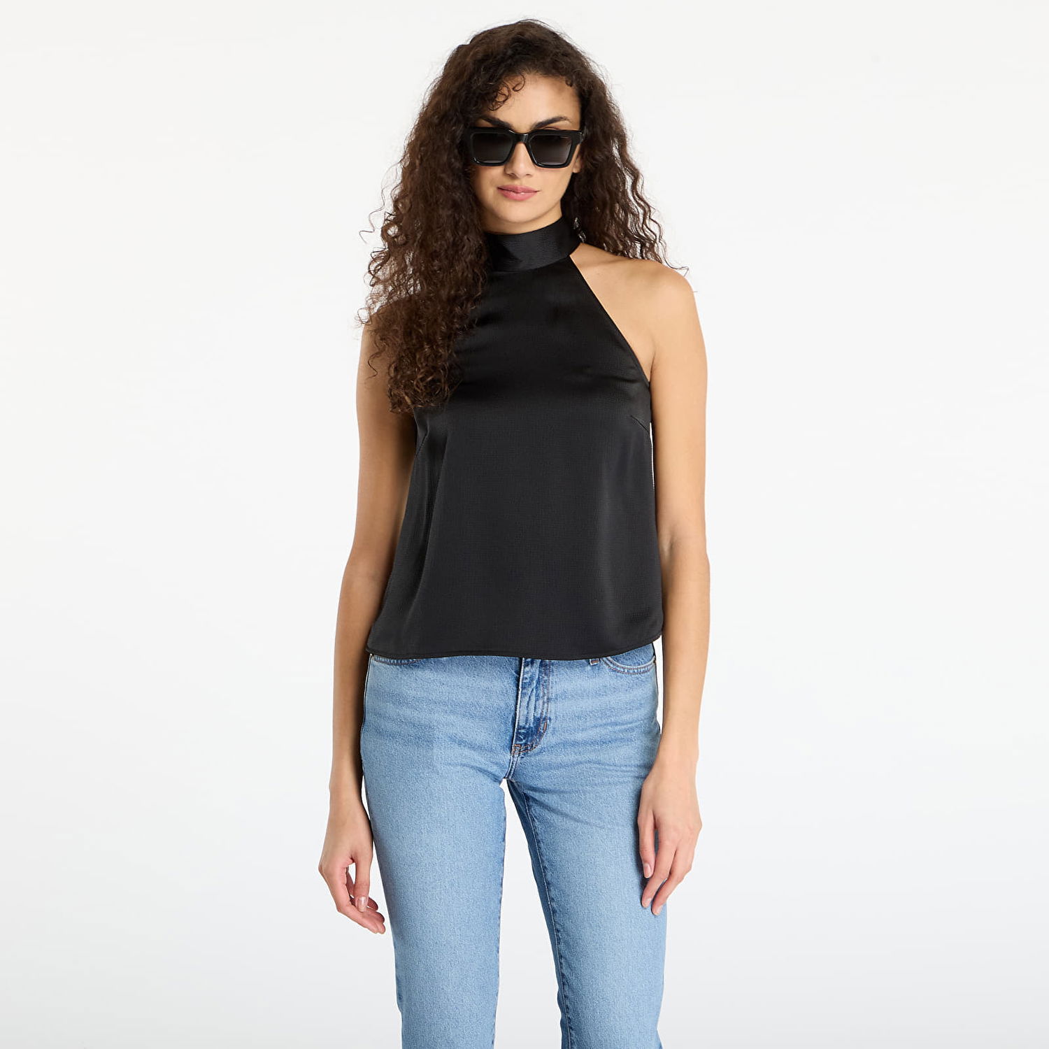 Безрукавка Samsoe Samsoe Satin Halter Neck Top Sarheos чорний | F25400155_CLR000021, 0