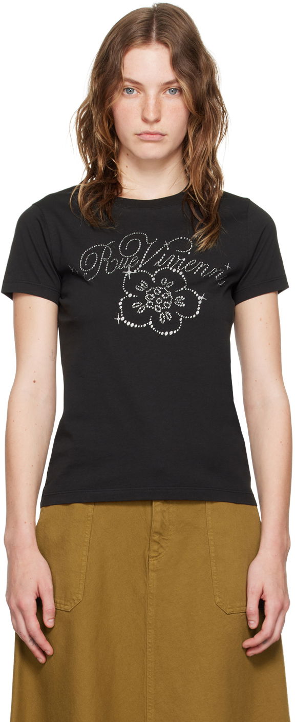 Футболка KENZO Black Paris Constellation T-Shirt чорний | FE62TS1444SO