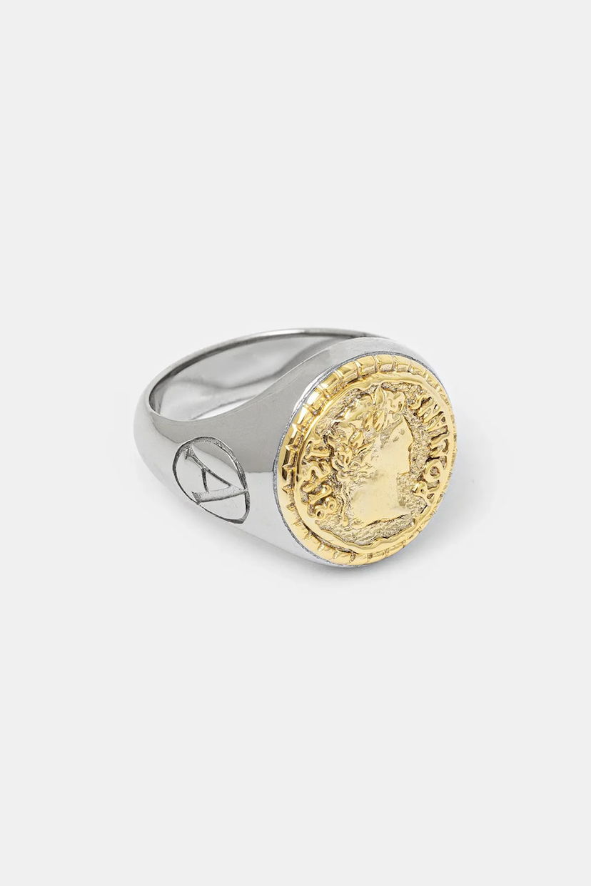 Кільце Aries Aries Signet Ring Металік | AR9020303