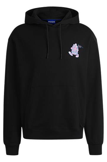 Світшоти BOSS HUGO Street-Food Graphic Hoodie чорний | 50532264
