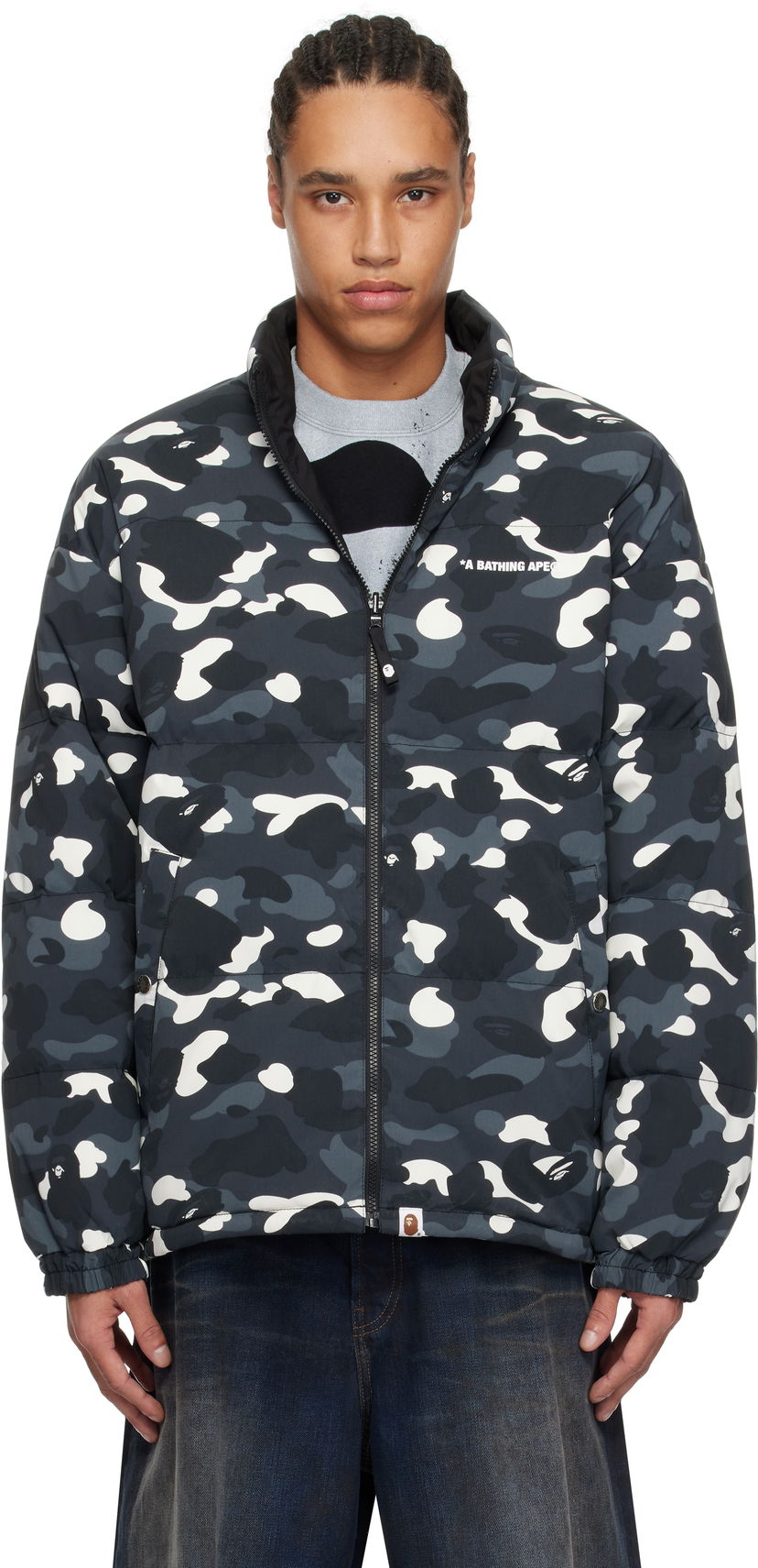 Пуховик BAPE A Bathing Ape City Camo Reversible Down Jacket Різнокольоровий | 001DNK801008M