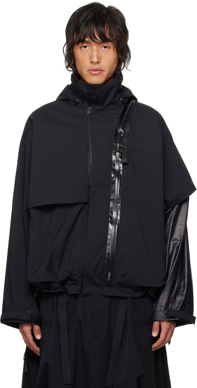 Вітровка Acronym J115K-E Hooded Technical Jacket чорний | J115K-E