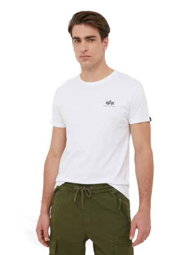 Футболка Alpha Industries Logo Tee білий | 188505.09