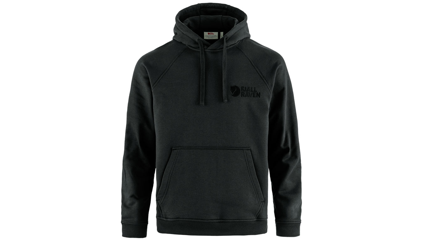 Світшоти FJÄLLRÄVEN Classic Pullover Hoodie with Drawstring Hood and Kangaroo Pocket чорний | F12600231-550, 1