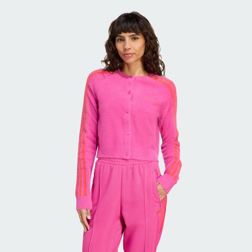 Cветр adidas Performance Fuzzy Knit Cardigan Рожевий | JW3645