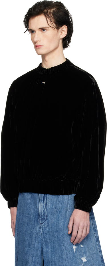 Світшоти ADER ERROR Velvet Relaxed Fit Sweatshirt чорний | BN01FWSW0101BK, 3